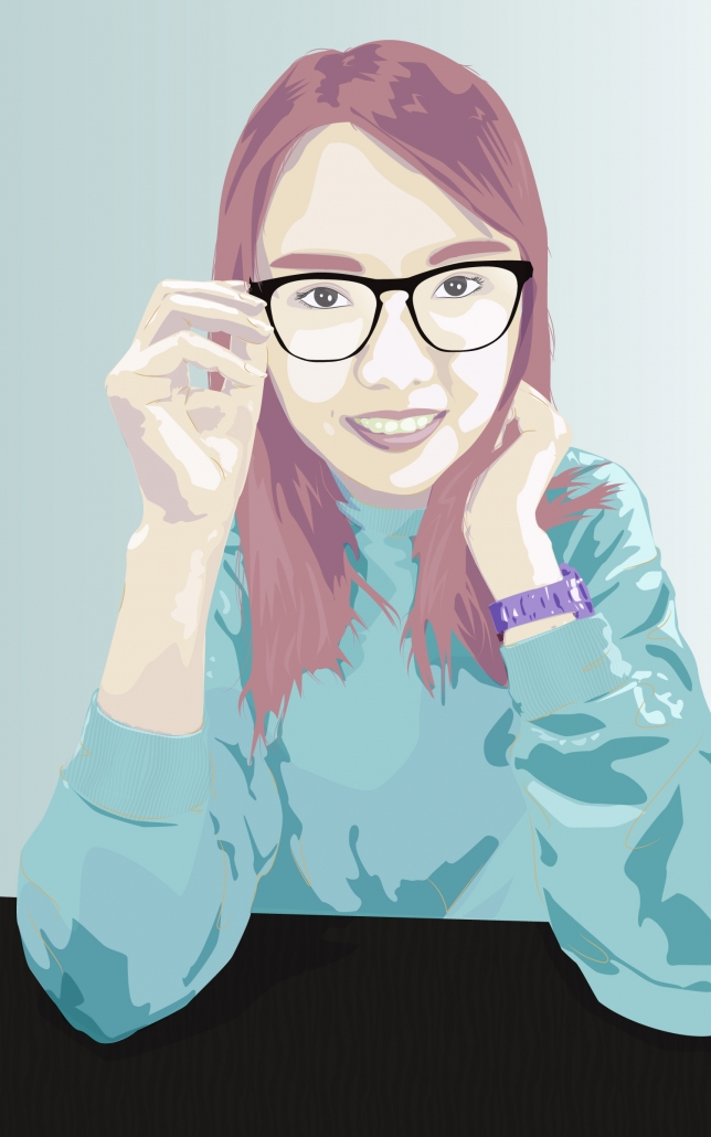 Vector Portrait - alternative color