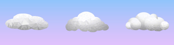 low poly - cloud